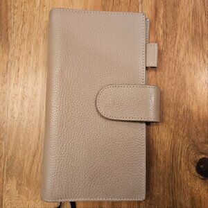 Moterm leather cover for Hobonichi Weeks in Beige